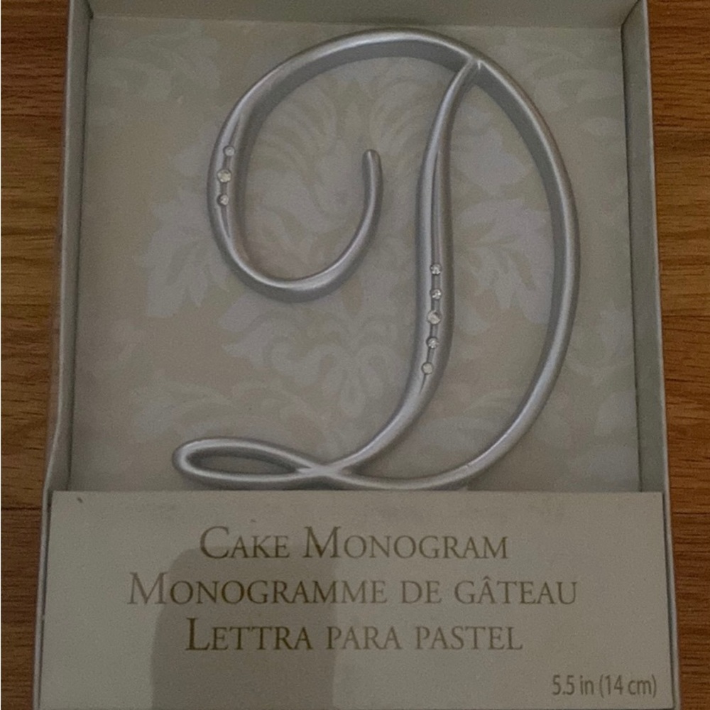 New Lillian Rose Cake Monogram - Letter “D”